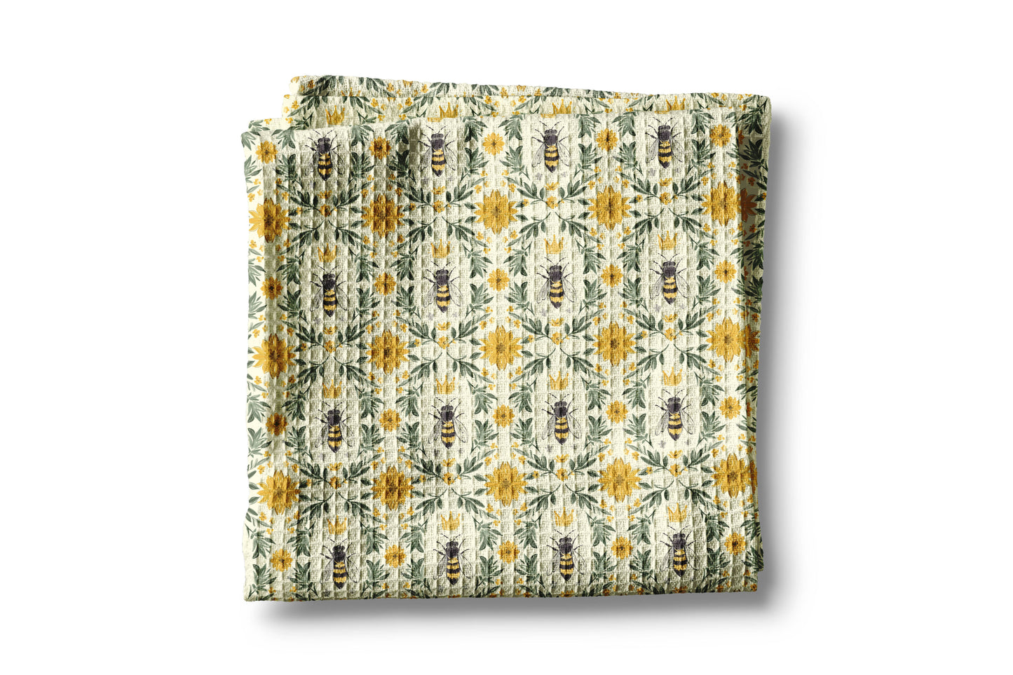 Honey Apiary Bee Botanical Beekeeper Kitchen Towel Dish Hive