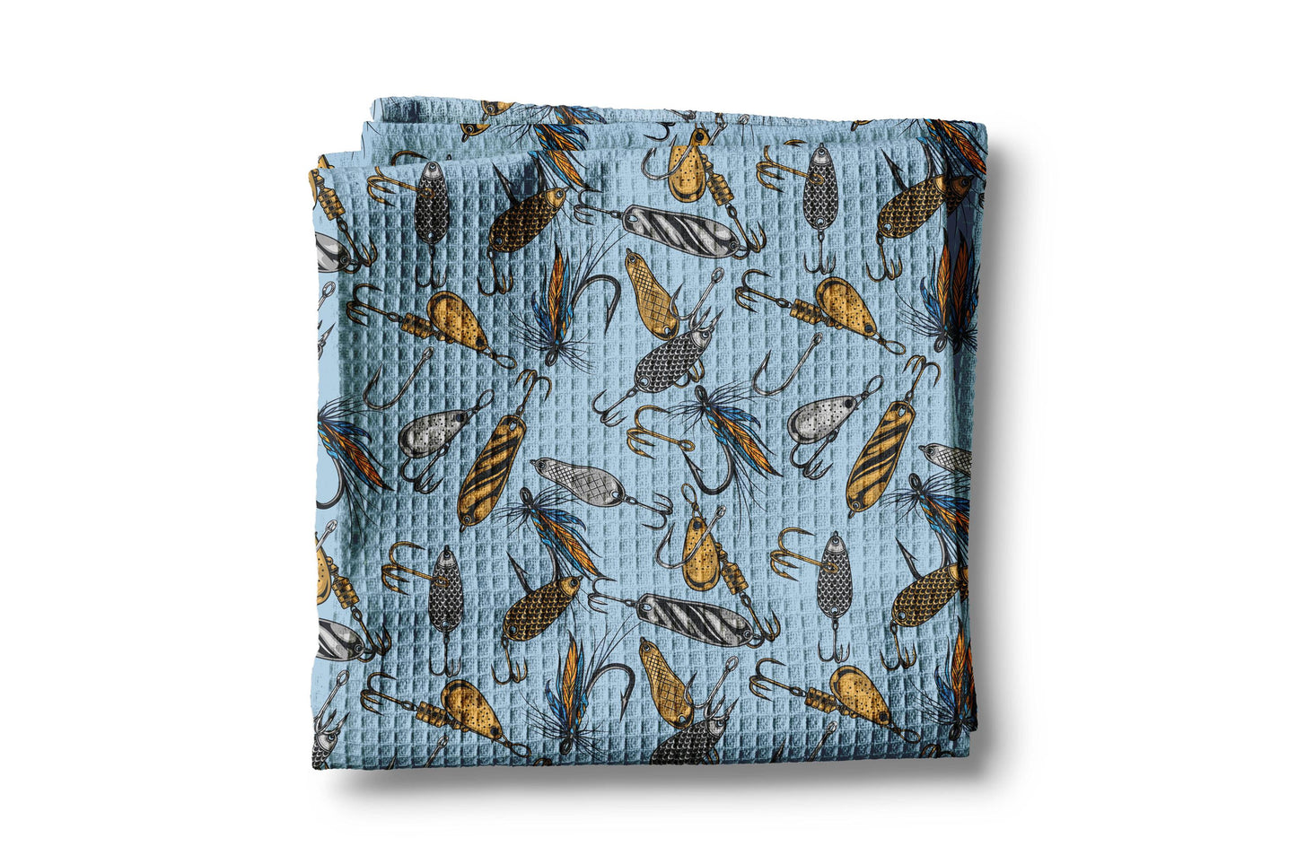 Father’s Day Gift Fly Fishing Lures Kitchen Towel Lake River