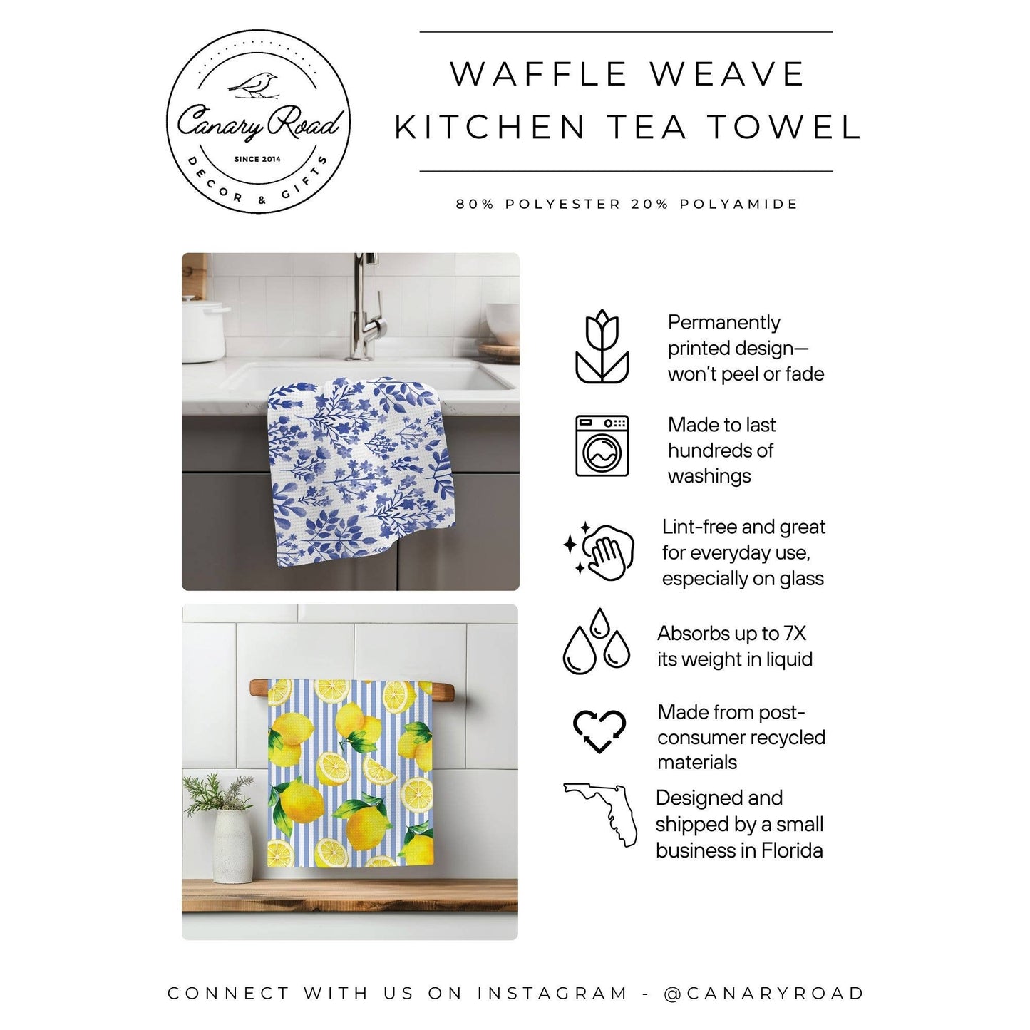 Chicken Pink Farm Garden Coop Floral Kitchen Towel Gift