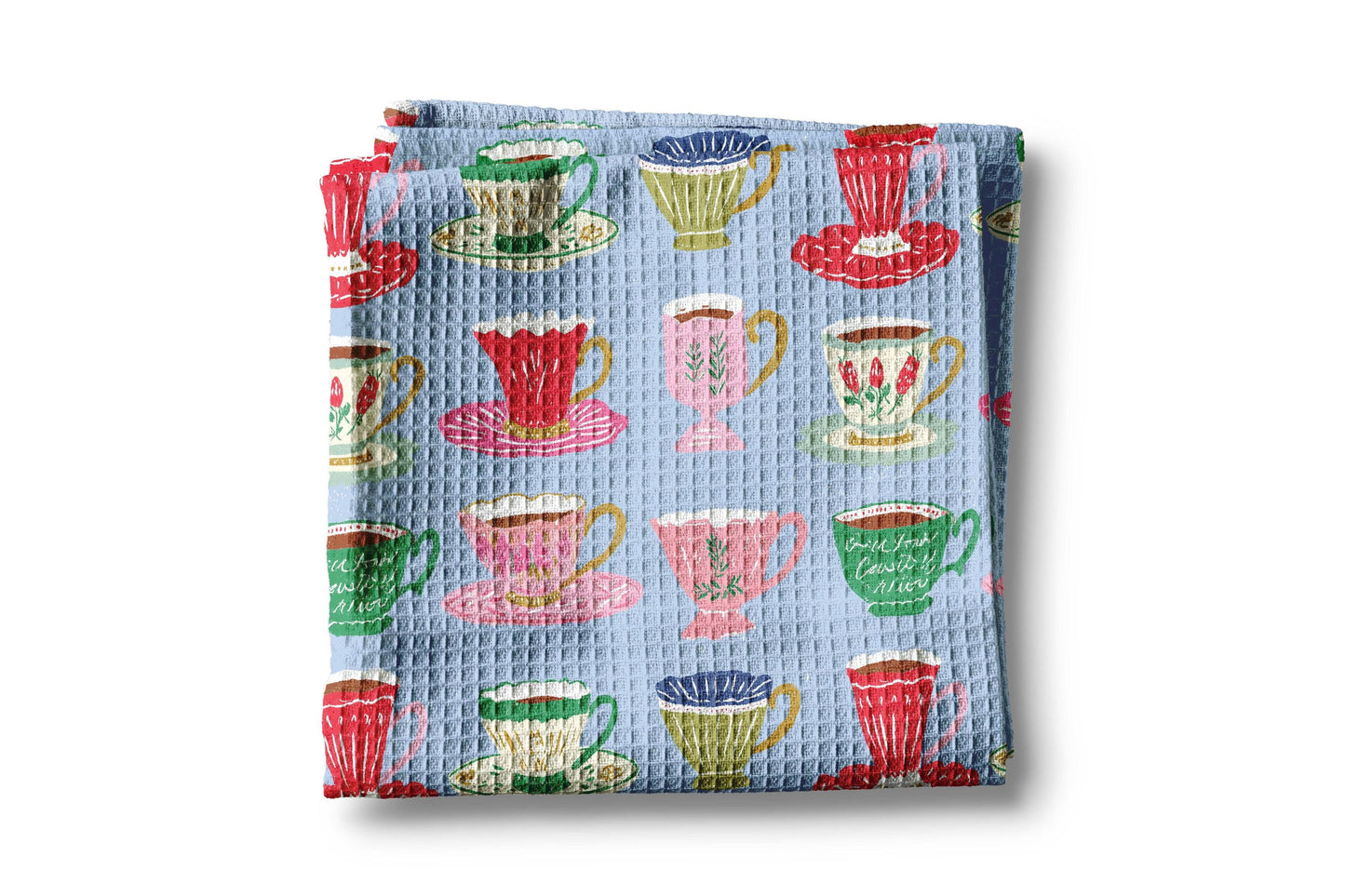 Kitchen Waffle Towel – Belgian Waffle Weave, Lint Free Kitchen Towel for Drying Glassware