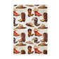 Western Boot Cowboy Cowgirl Saddle Kitchen Towel Waffle