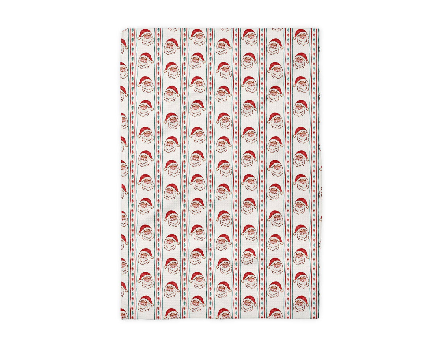 Santa Clause Chinoiserie Christmas Kitchen Towel Waffle