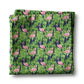 Flamingo Palm Navy Pink Coastal Beach Kitchen Towel Waffle