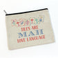 Mahjong Player Makeup Bag Cosmetic Zipper Pouch Accessory Flat Birthday Friend Teammate Gift