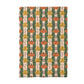 Pumpkin & Fall Leaves Waffle Weave Kitchen Towel Autumn