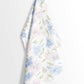 Chinoiserie Grandmillennial Kitchen Towel Blue Preppy Floral