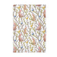 Easter Kitchen Towel - Waffle Weave Absorbent Drying Cloth With Botanical Bunny Design