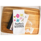 Personalized Floral Kitchen Towel