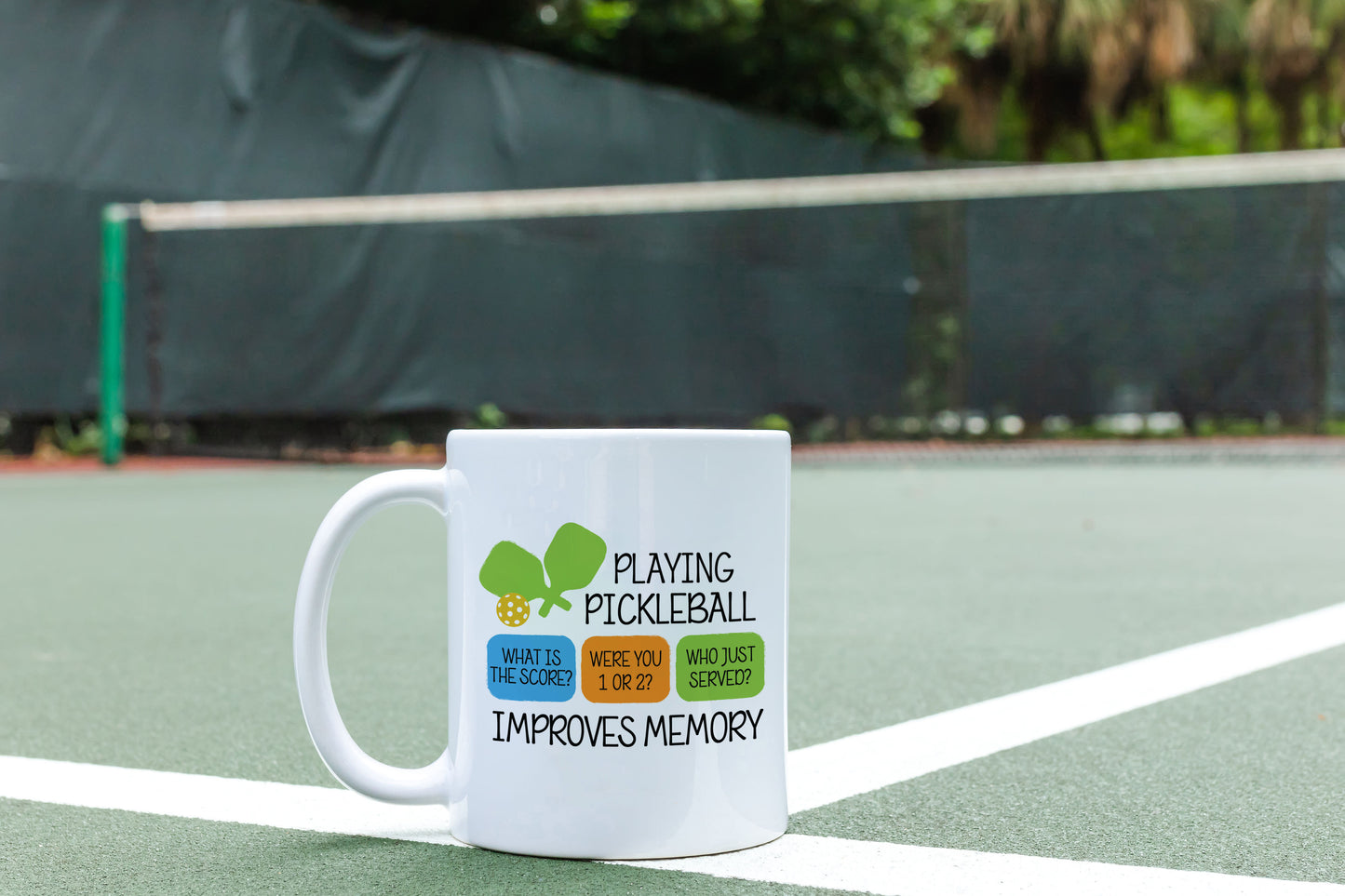 Pickleball Improves Memory Pickleball Mug