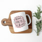 Custom gift for mom - beautiful pink coffee mug with hearts and leaves