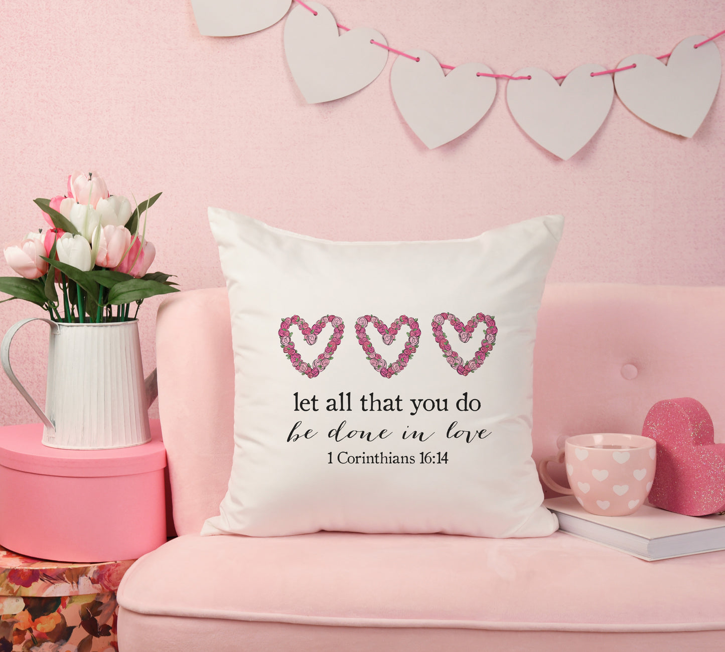 Corinthians Affirmation Valentine Pillow