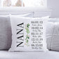 Custom Mom Eucalyptus Date Pillow