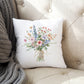 Flower Bouquet You Are Loved Throw Pillow