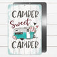 Camper Sweet Camper Metal Sign - 8"x12"