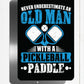 Old Man Pickleball Metal Sign - 8"x12"