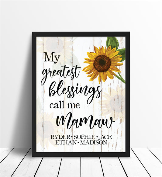 Celebrate Mom's Light: Radiant Mother's Day sunflower print, illuminating her love and strength.