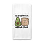 Avocado and Toast Valentines Towel