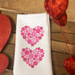 Pickleball Heart Valentine Towel