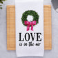 Love Wreath Valentine Towel
