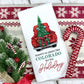 Custom Town Christmas Kitchen Towel