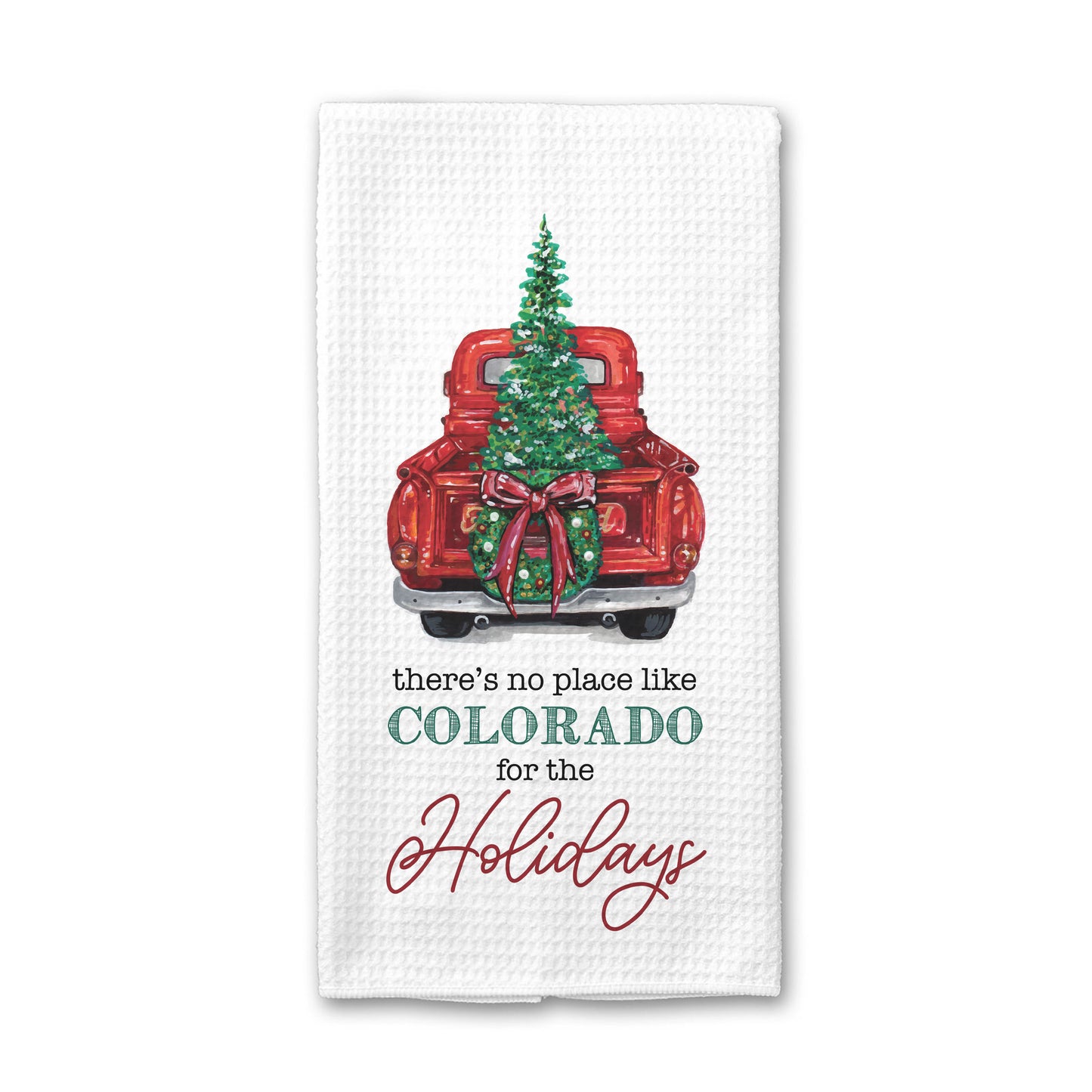 Custom Town Christmas Kitchen Towel