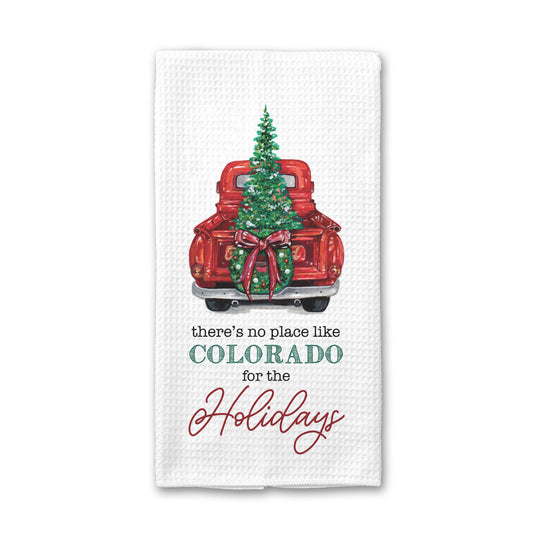 Custom Town Christmas Kitchen Towel