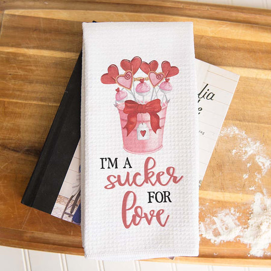 Sucker for Love Valentine Towel