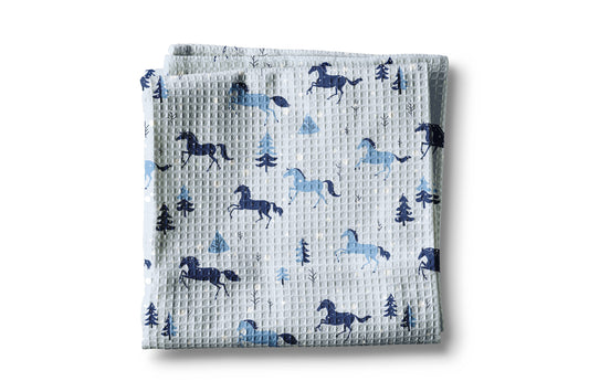 Horse Pony Equestrian Tack Kitchen Towel Waffle Gifts Farm