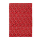 USA Patriotic 4th Paisley Red White Kitchen Towel Waffle