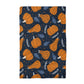 Navy Pumpkin Autumn Foliage Fall Farm Kitchen Towel Waffle