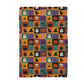 Halloween Patchwork Fall Ghost Collage Kitchen Towel Waffle