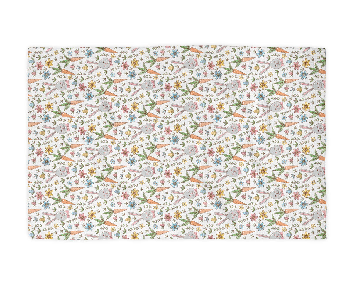 Easter Bunny Rabbit Spring Egg Kitchen Towel Waffle Baking