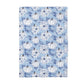 Blue Pumpkin Chinoiserie Fall Coastal Kitchen Towel Waffle