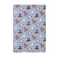 Dog Pool Float Summer Puppy Retro Bone Decor Kitchen Towel