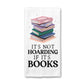 Hoarding Books Kitchen Towel, Floral Book Dish Bookish