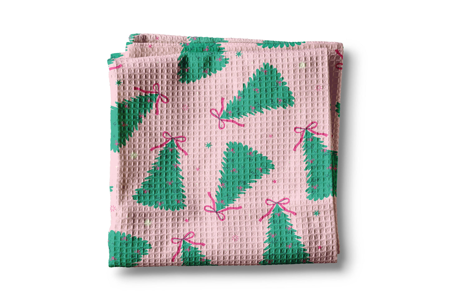 Pink Christmas Towel Holiday Home Decor Friday Preppy