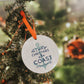 Customizable Coast Christmas Ornament, Nautical Beach Decor