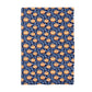 Blue Pumpkin Chinoiserie Fall Coastal Kitchen Towel Waffle