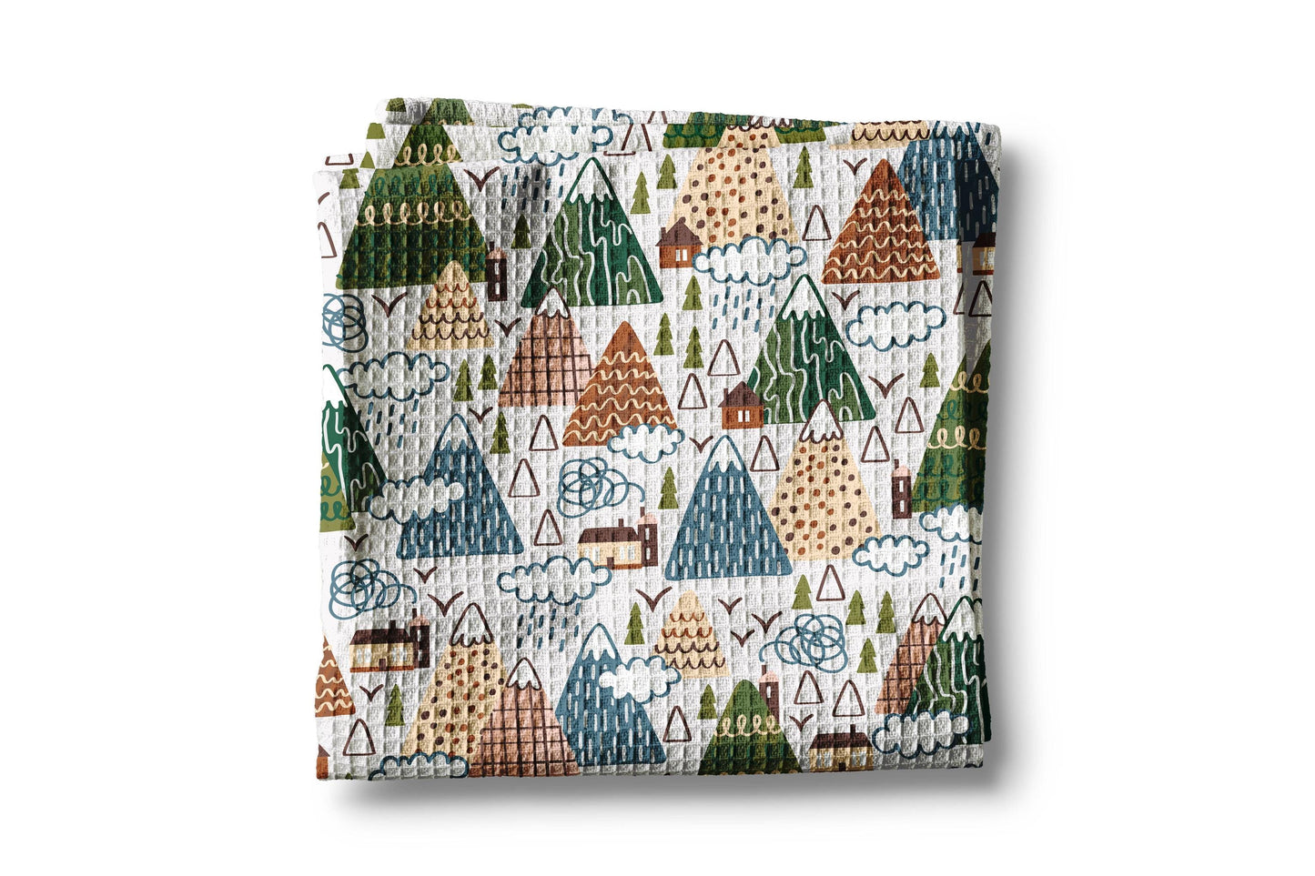 Mountain Kitchen Towel Camping Lake Bear Wilderness Rustic