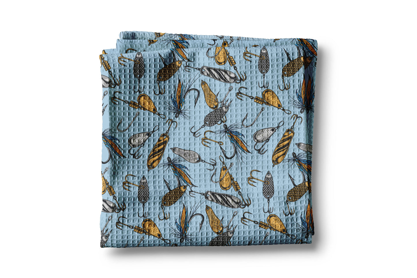 Father’s Day Gift Fly Fishing Lures Kitchen Towel Lake River