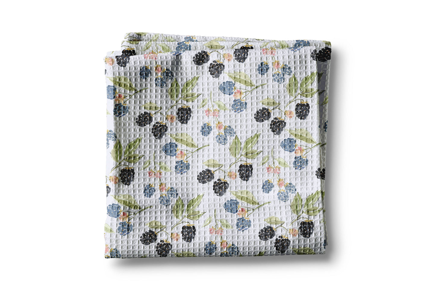 Berry Picking Blackberry Spring Summer Fruit Kitchen Towel