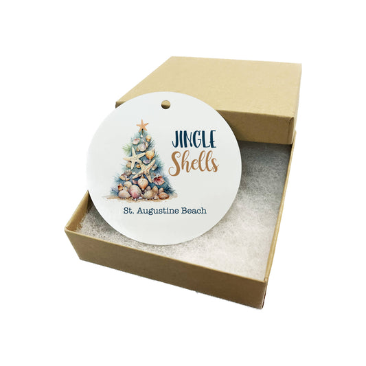 Customizable Jingle Shells Christmas Ornament, 3 inches