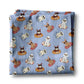 Dog Pool Float Summer Puppy Retro Bone Decor Kitchen Towel