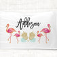 Flamingo Tropical Standard Pillowcase | Personalized Pillow Cover | Girls Room Decor | Nursery Decor