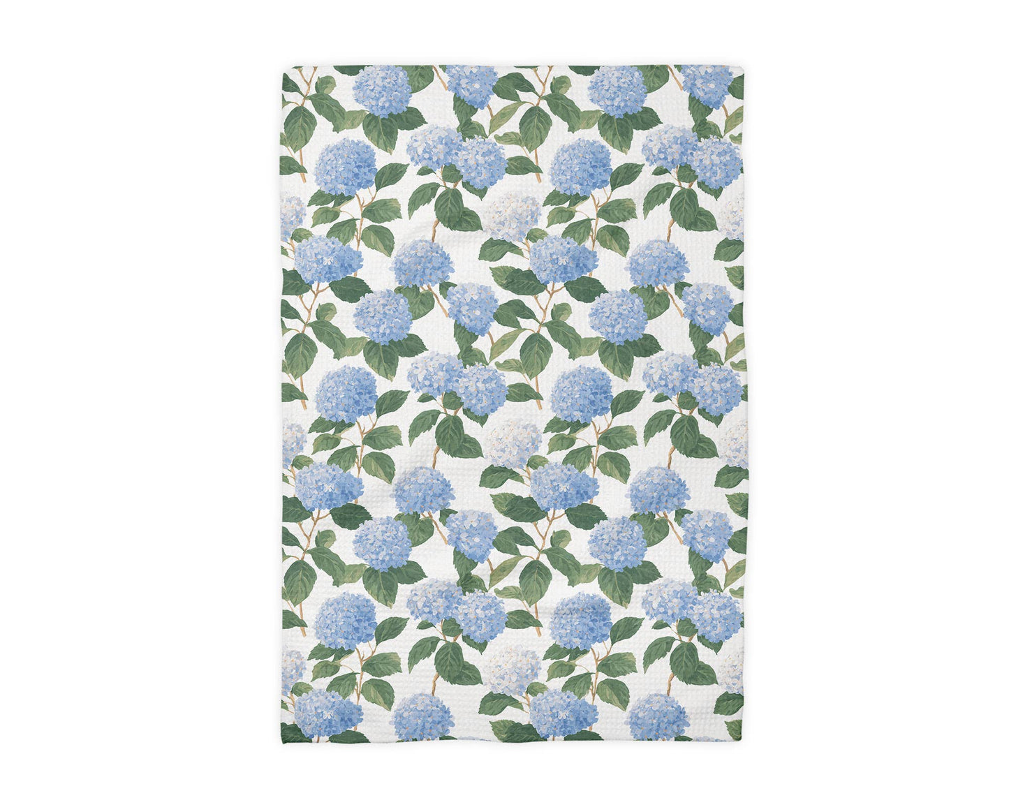 Hydrangea Flower Chinoiserie Kitchen Towel Preppy Spring