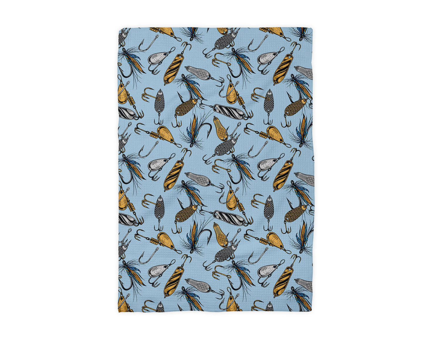 Father’s Day Gift Fly Fishing Lures Kitchen Towel Lake River