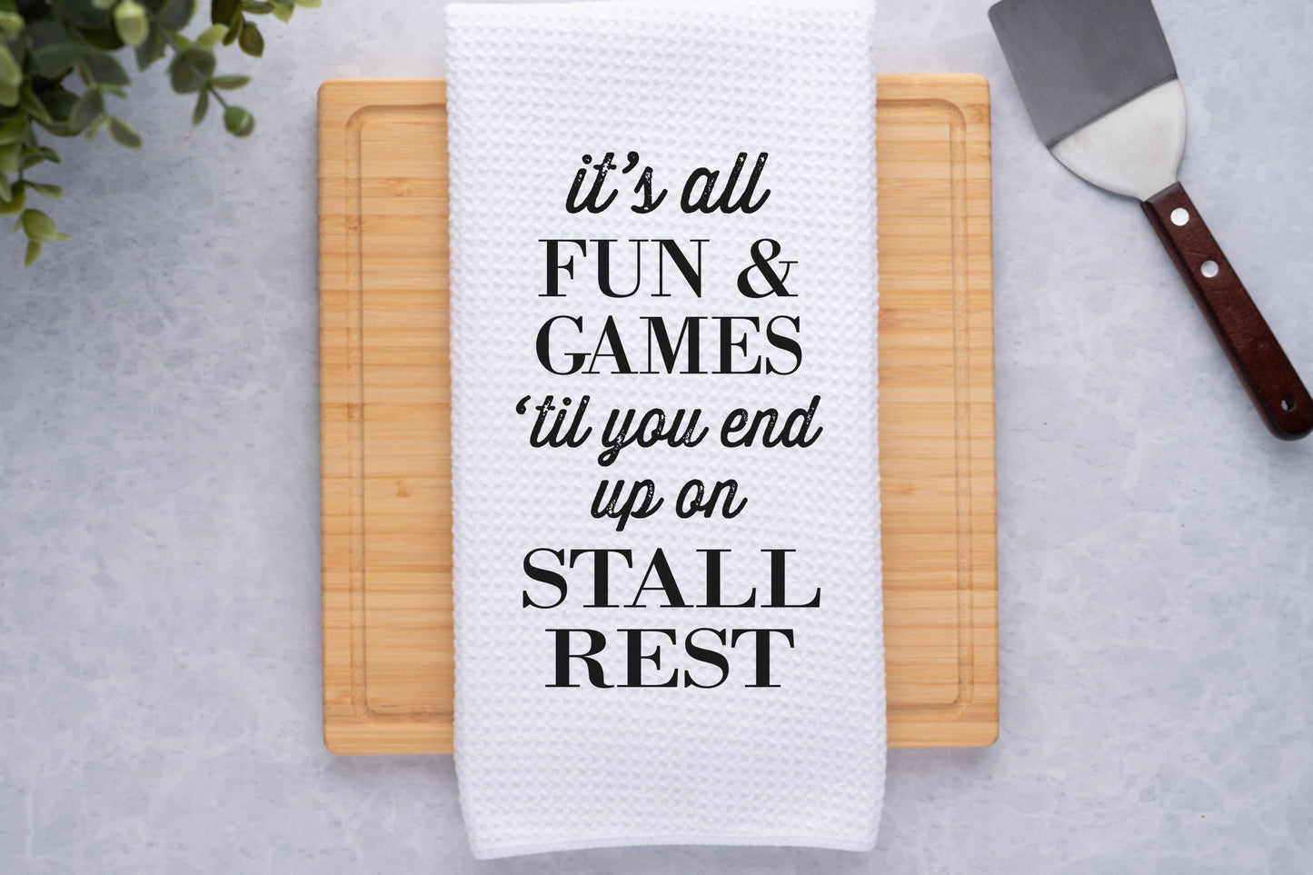 Funny Horse Towel | Equine Kitchen Dish Towel | Custom Gifts for Horse Lovers | Rustic Kitchen Decor | Horse Humor