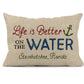 Customizable Better on the Water Anchor Rectangle Pillow