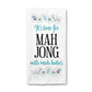Mahjong Waffle Towel – Absorbent Waffle Weave Kitchen Dish Towel for Game Night