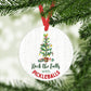 Pickleball Metal Ornament, Christmas Tennis Holiday Decor
